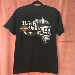 Harley-Davidson - Mens Frankfurt Germany - Black Short Sleeve Shirt - Large